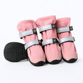 Flex Shell Waterproof Dog Boots - Pink