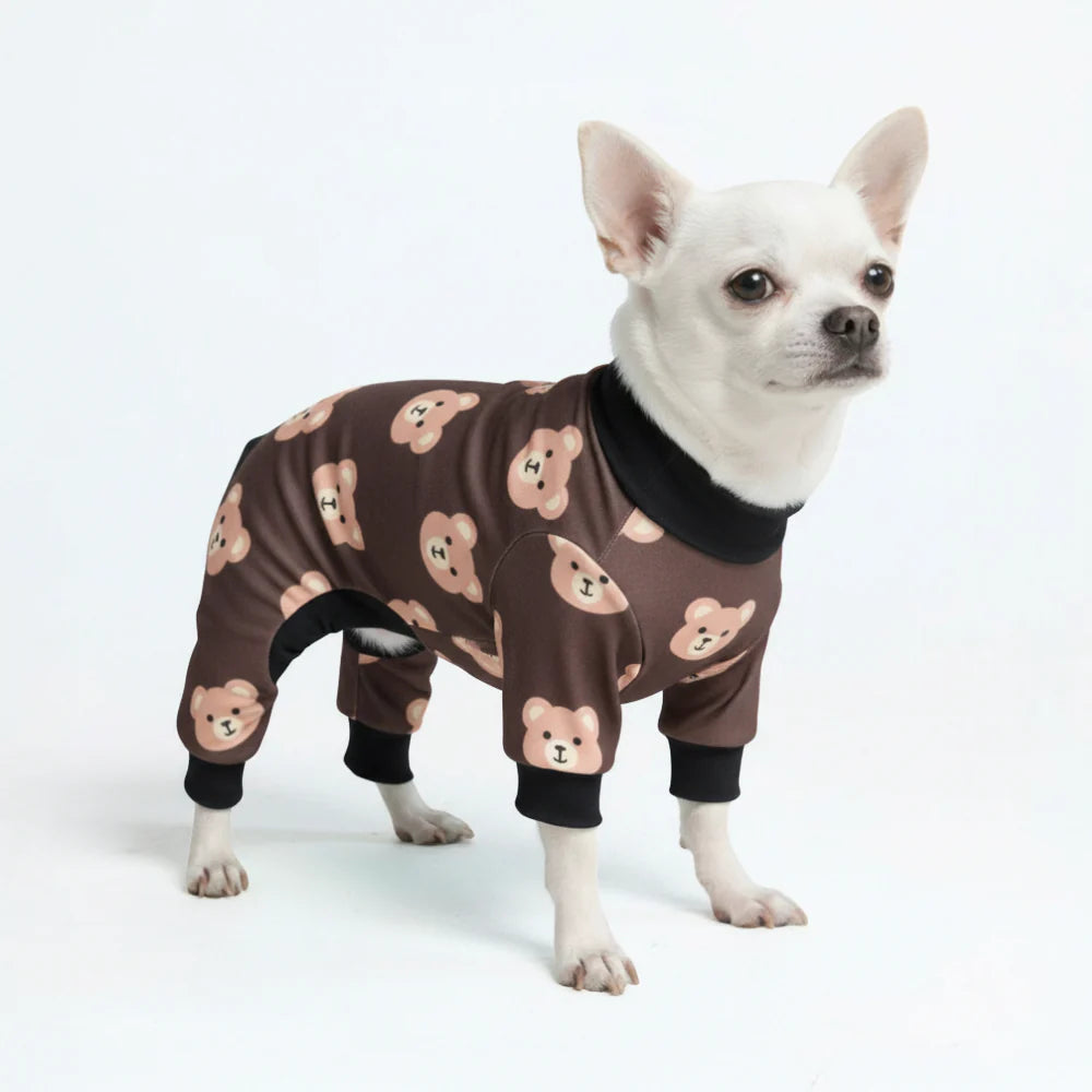 Dog Pajama - Bear Black
