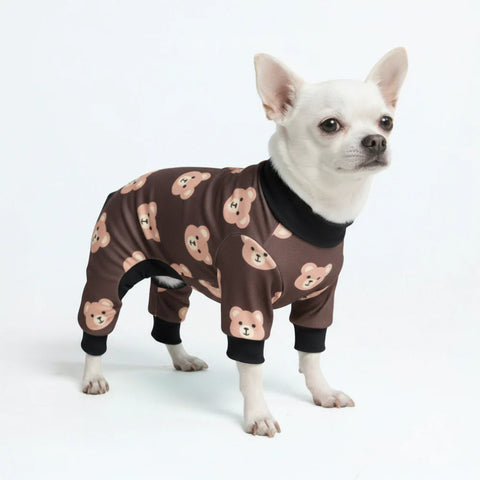 Dog Pajama - Bear Black