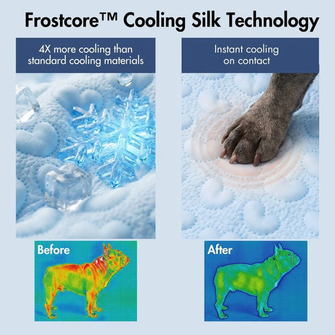 Frostcore™ Cooling Mat - Hearts Blue