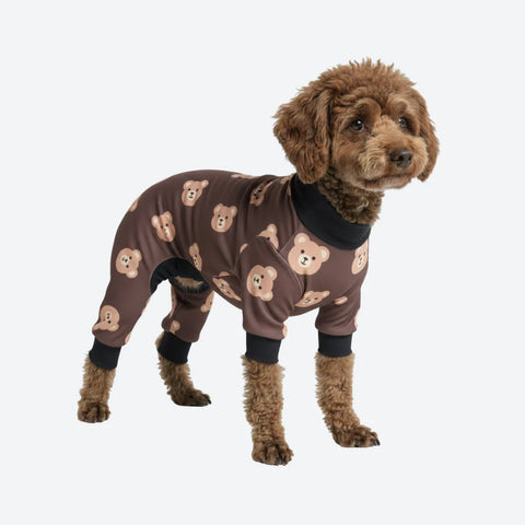 Dog Pajama - Bear Black