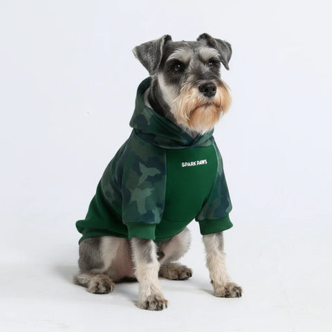 Forest Camo Dog Hoodie