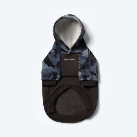 Grey Camo Dog Hoodie
