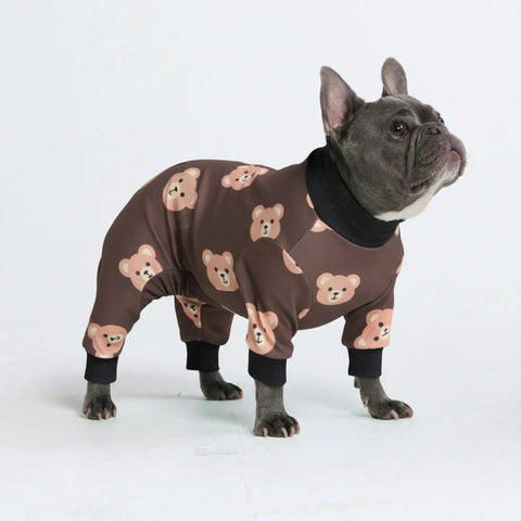 Dog Pajama - Bear Black