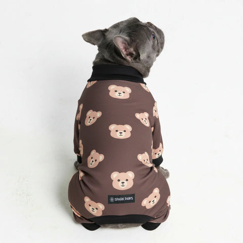 Dog Pajama - Bear Black
