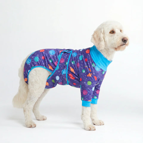 Dog Surgical Suit - Planets