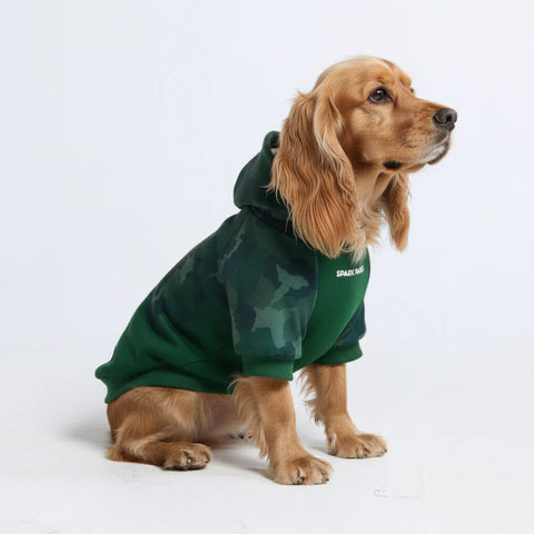 Forest Camo Dog Hoodie
