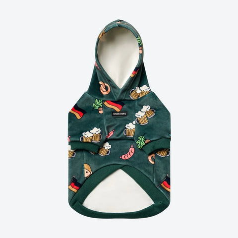 The Germany Dog Hoodie - Dark Green