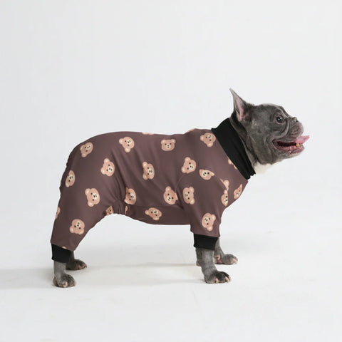 Dog Pajama - Bear Black