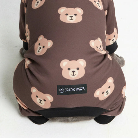 Dog Pajama - Bear Black