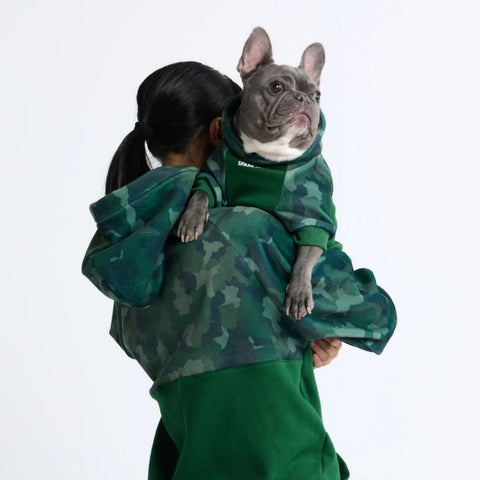 Forest Camo Dog Hoodie