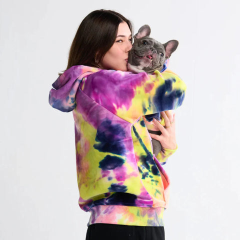 Velvet Dog Hoodie - Berry Lemonade