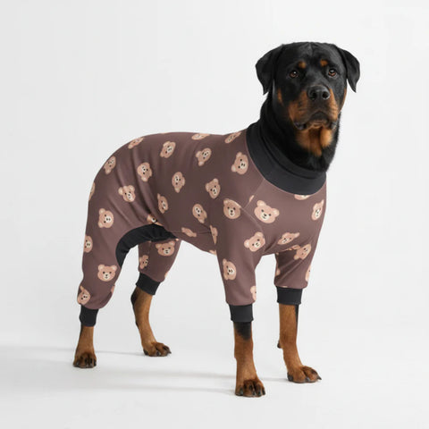 Dog Pajama - Bear Black