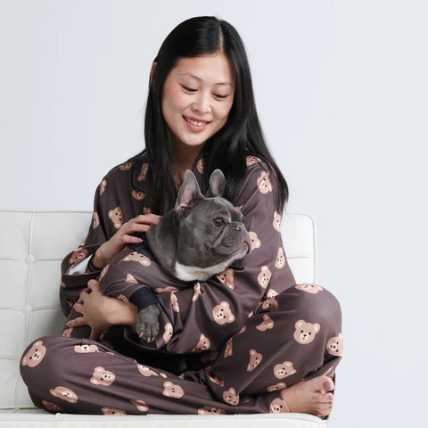 Dog Pajama - Bear Black