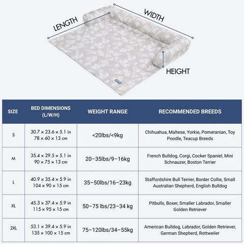 Frostcore™ Cooling Bed - Clouds Grey