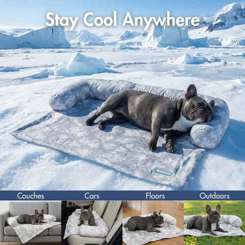 Frostcore™ Cooling Bed - Clouds Grey