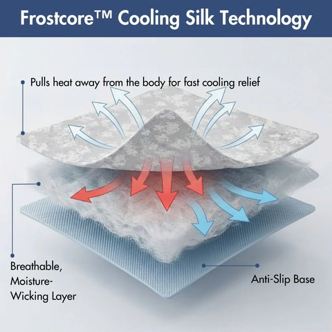 Frostcore™ Cooling Mat - Clouds Grey