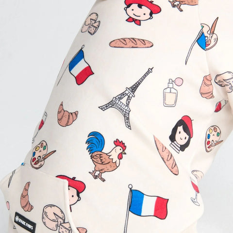 The France Dog Hoodie - Beige