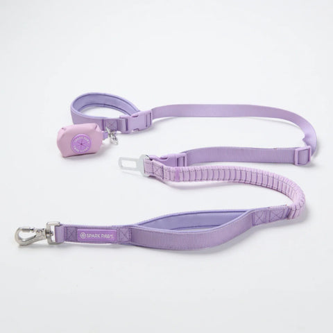 Multipurpose Seatbelt Handsfree Leash & Poop Bag Holder Set