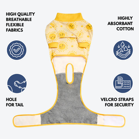 Dog Surgical Suit - Sunshine