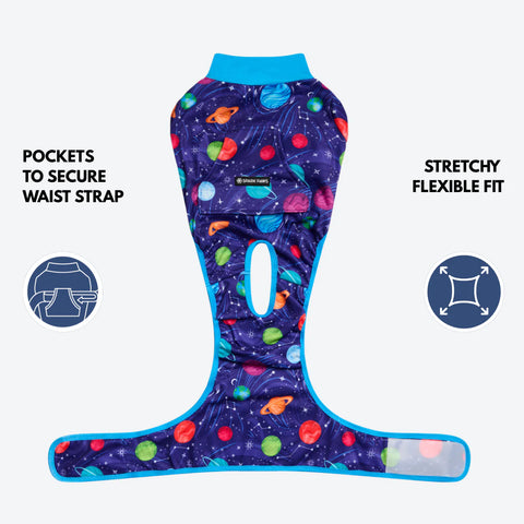 Dog Surgical Suit - Planets