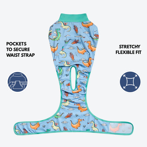 Dog Surgical Suit - Dragons