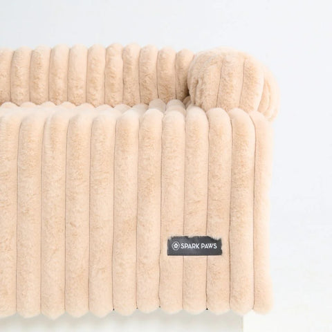 Luxury Couch Cover Dog Bed - Beige