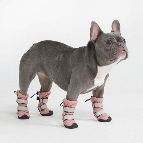 Flex Shell Waterproof Dog Boots - Pink