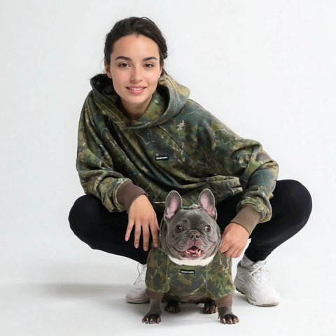 Concrete Wood Human Hoodie - Moss