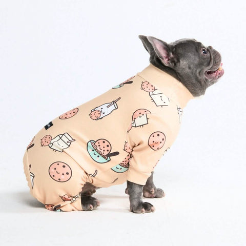 Dog Pajama - Cookies and Milk