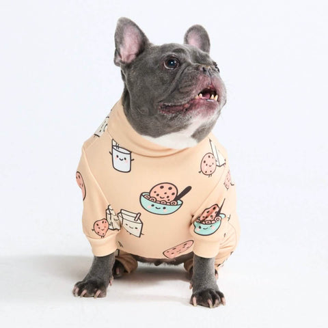 Dog Pajama - Cookies and Milk