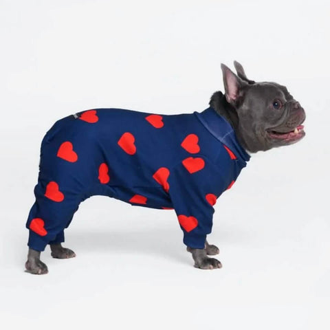 Dog Pajama - Hearts