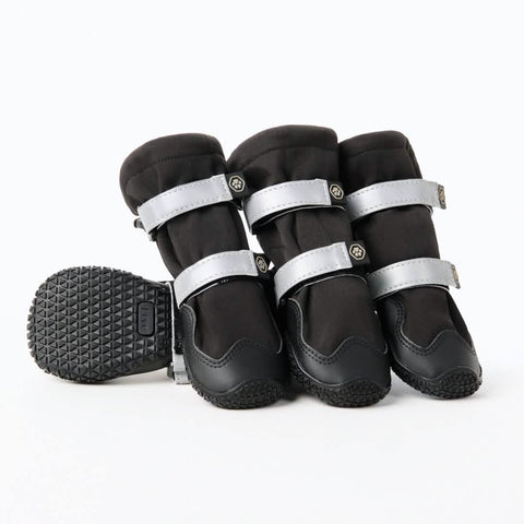 Flex Shell Waterproof Dog Boots - Black