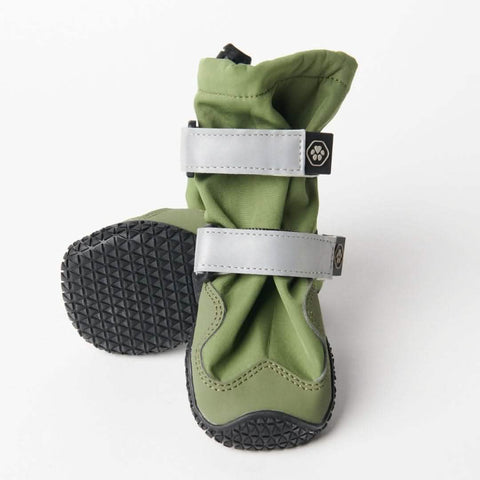 Flex Shell Waterproof Dog Boots - Green