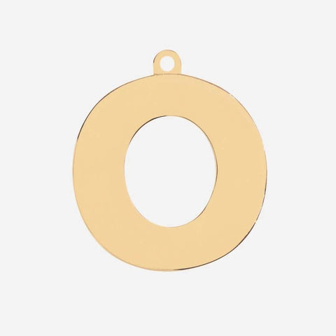 Initial Letter Jewelry Tag - O